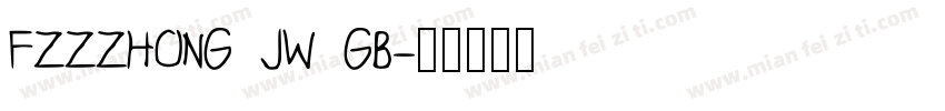 FZZZHONG JW GB字体转换